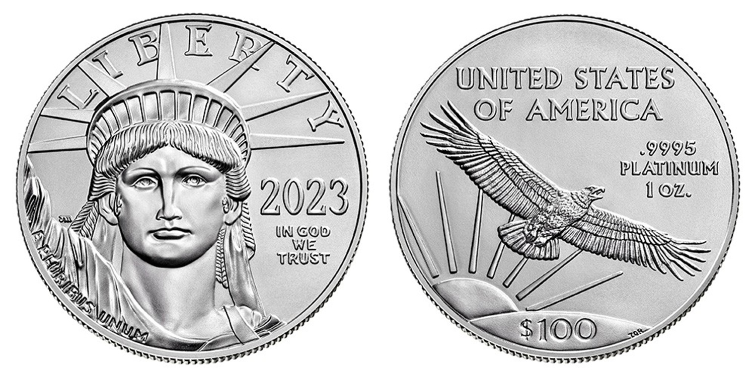 American Platinum Eagle $100 One Ounce Coin