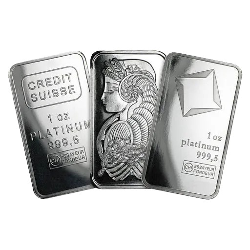 1 oz Platinum Bar (Type Varies)