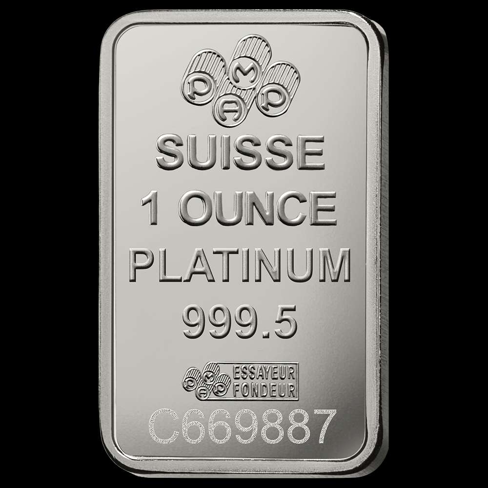 1 oz Platinum Bar (Type Varies)
